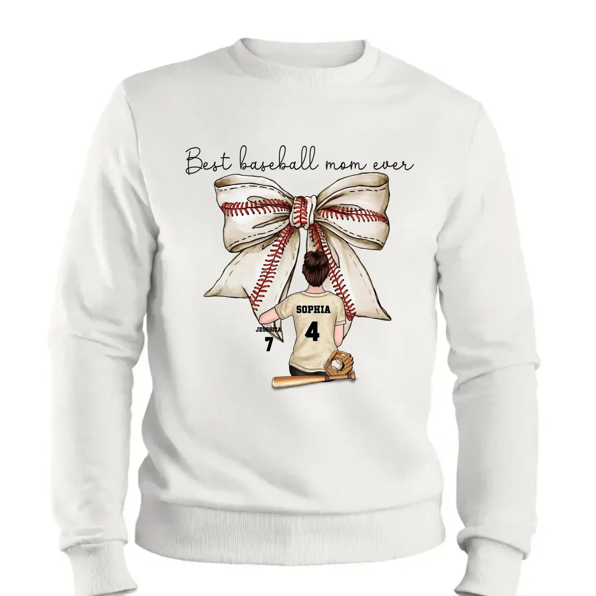 Best Baseball Mom Ever with Coquette Bow – Personalized T-Shirt, Custom Gift for Proud Sports Moms  Ezcustomize
