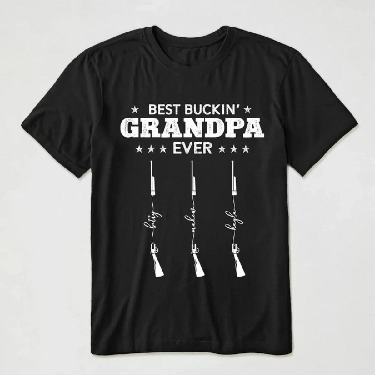 Best_Buckin_Grandpa_Ever_Hunting_Line_Text_Personalized_Shirt_4