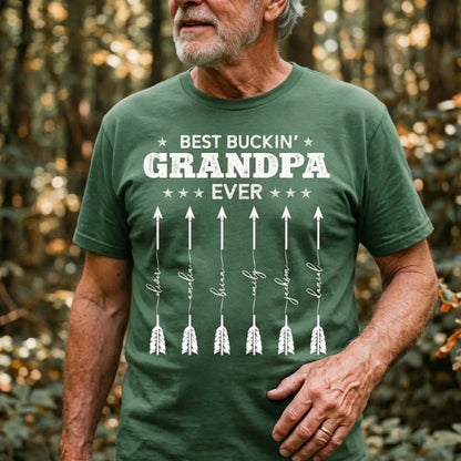 Best_Buckin_Grandpa_Ever_Hunting_Line_Text_Personalized_Shirt_2