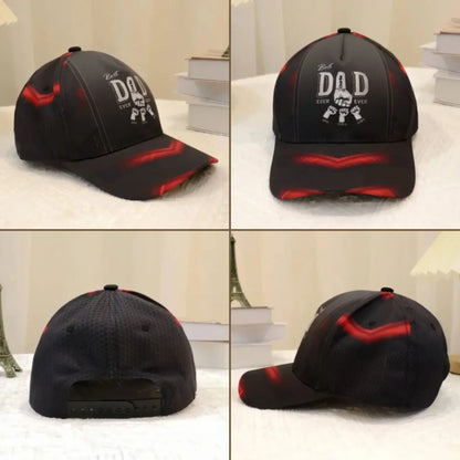 Best Dad Ever Fist Bump Design - Custom "Daddy’s Team" Cap - Perfect Anniversary & Father’s Day Gift  Ezcustomize