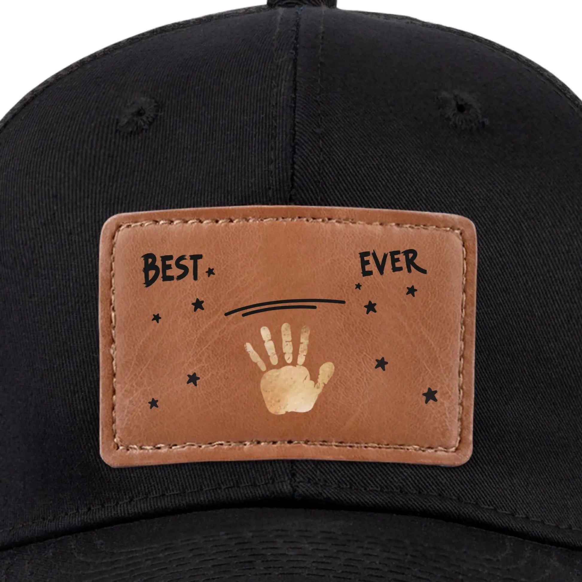 Best Dad Ever Hat – Personalized Leather Patch Cap with Kids’ Names, Father’s Day Gift from Family or Grandkids  Ezcustomize