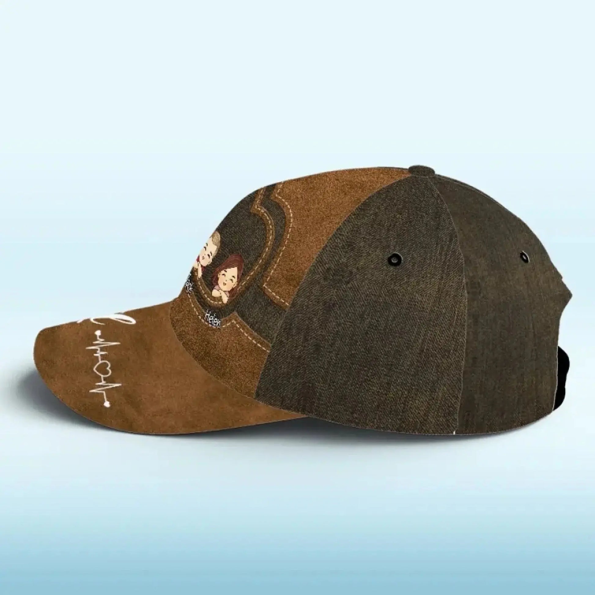 Best Dad Ever Personalized Classic Cap – Custom All Over Print Hat Gift for Dad & Grandpa  Ezcustomize