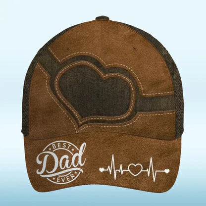 Best Dad Ever Personalized Classic Cap – Custom All Over Print Hat Gift for Dad & Grandpa  Ezcustomize