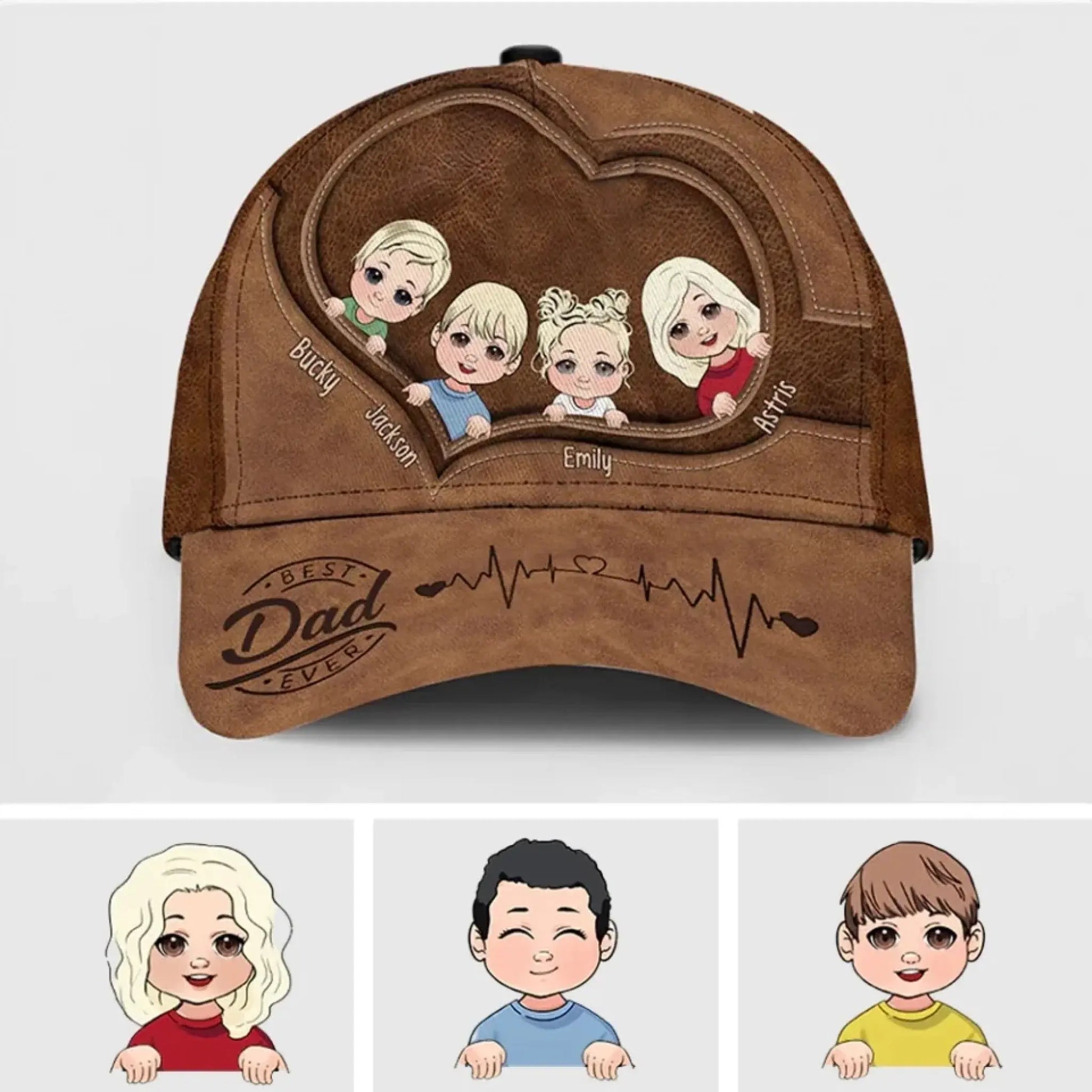 Best Dad Ever Personalized Classic Cap – Custom Father's Day Gift for Dad, Papa, Grandpa, Daddy, Dada  Ezcustomize