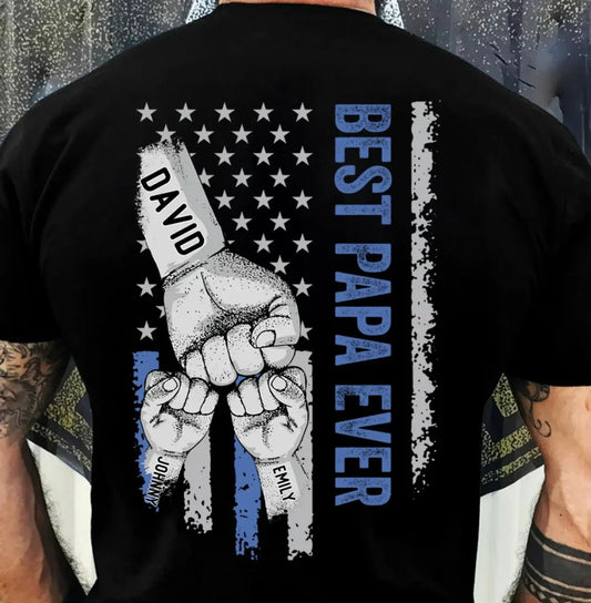 Best Grandpa Ever Shirt – Personalized T-Shirt/Hoodie – Custom Father’s Day Gift for Dad/Grandpa  Ezcustomize
