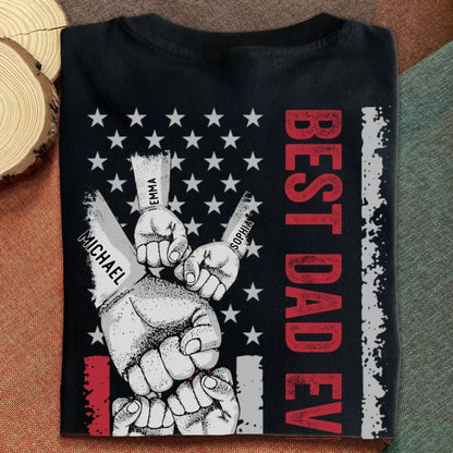 Best Grandpa Ever Shirt – Personalized T-Shirt/Hoodie – Custom Father’s Day Gift for Dad/Grandpa  Ezcustomize