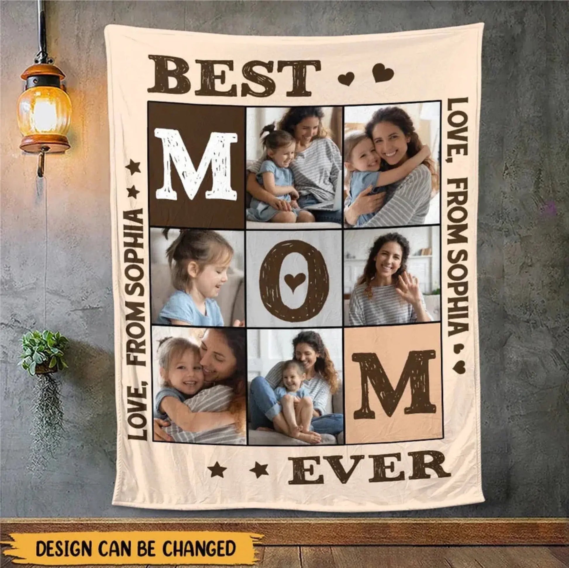 Best Mom Ever Photo Blanket – Personalized Custom Throw – Unique and Cozy Gift for Mother on Mother’s Day or Birthday  Ezcustomize