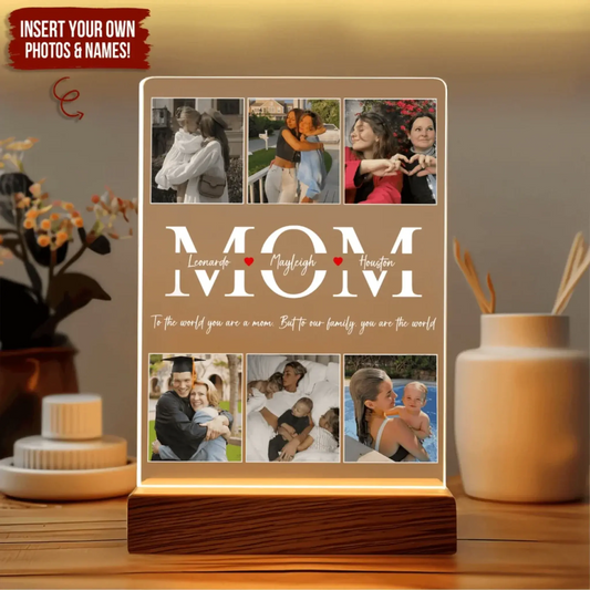 Best Mom Ever – Personalized Photo LED Night Light, Custom Mother’s Day & Birthday Gift for Mom, Stepmom, & More  Ezcustomize