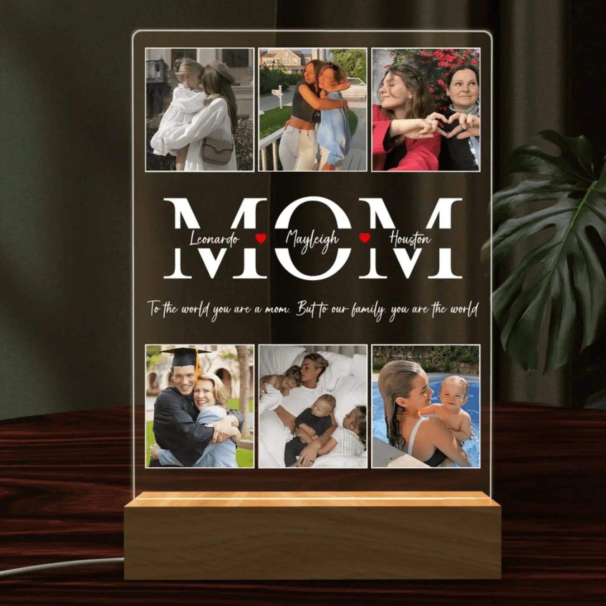 Best Mom Ever – Personalized Photo LED Night Light, Custom Mother’s Day & Birthday Gift for Mom, Stepmom, & More  Ezcustomize