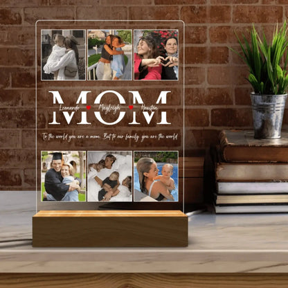 Best Mom Ever – Personalized Photo LED Night Light, Custom Mother’s Day & Birthday Gift for Mom, Stepmom, & More  Ezcustomize