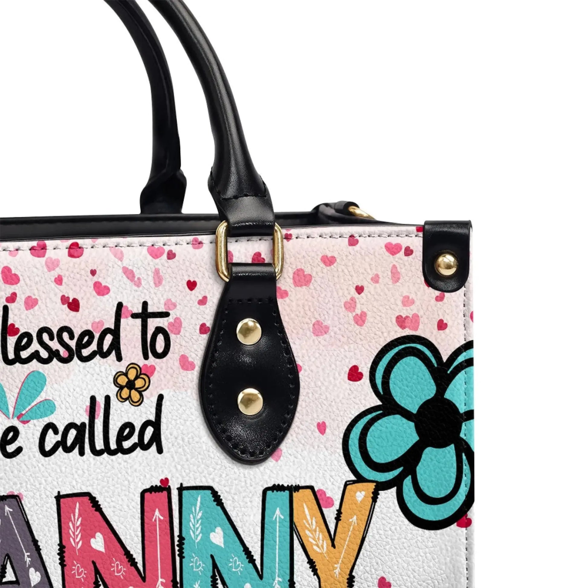 Blessed To Be Called Mom/Grandma Handbag – Personalized Leather Bag with Kids Names, Family Gift  Ezcustomize
