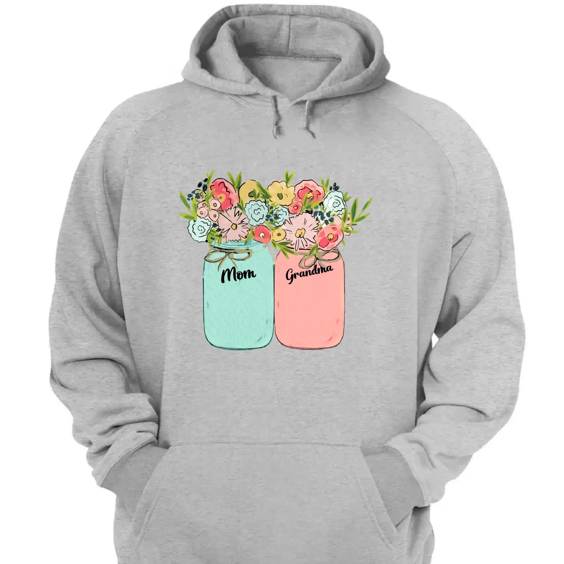 Blessed to Be Called Mom, Grandma, Great-Grandma – Custom Floral Mason Jar Shirt – Personalized Gift for Her & Family  Ezcustomize