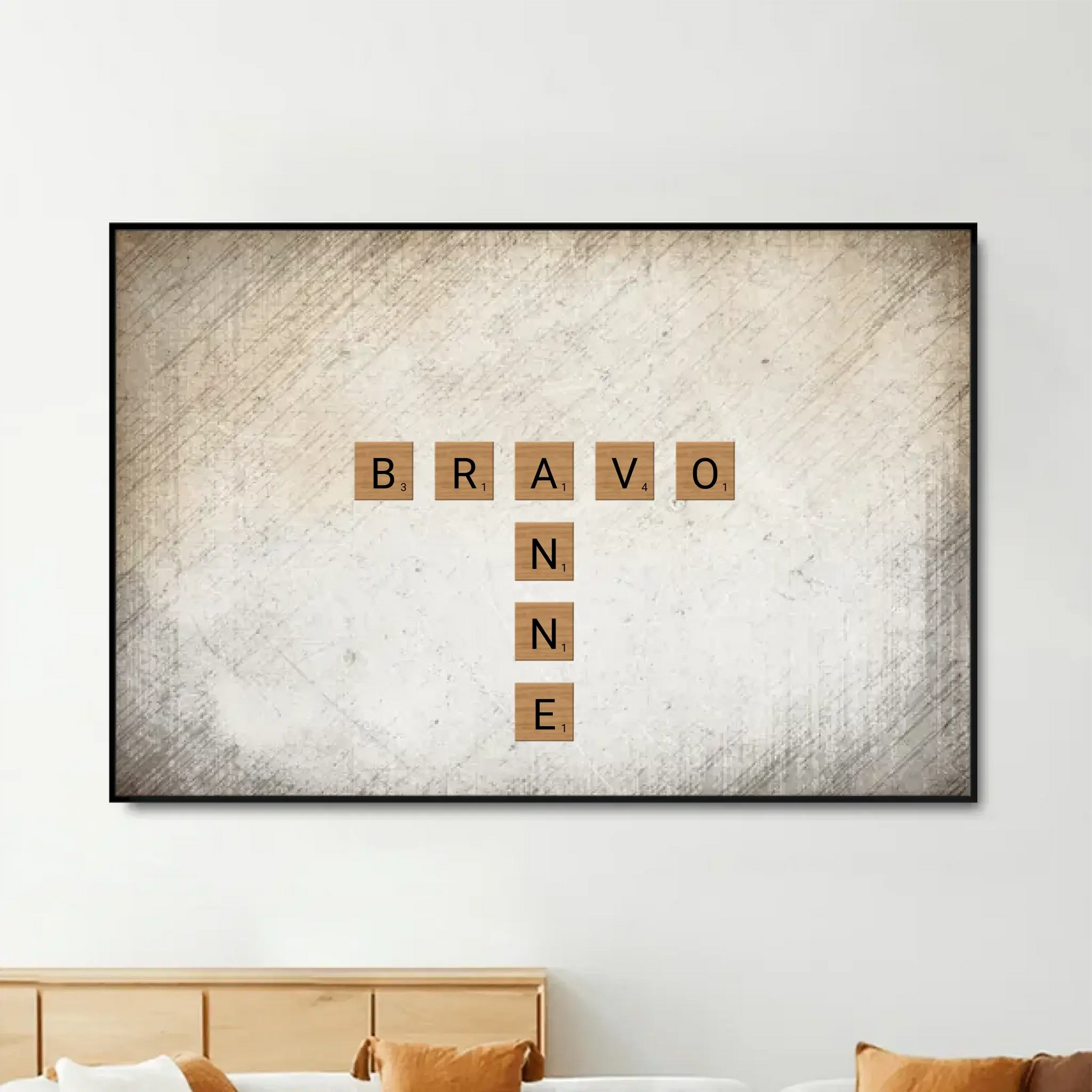 Brothers & Sisters Forever Linked Together – Personalized Crossword Puzzle Art Poster, Plaque, Keychain, or Ornament – Gift for Siblings & Family  Ezcustomize