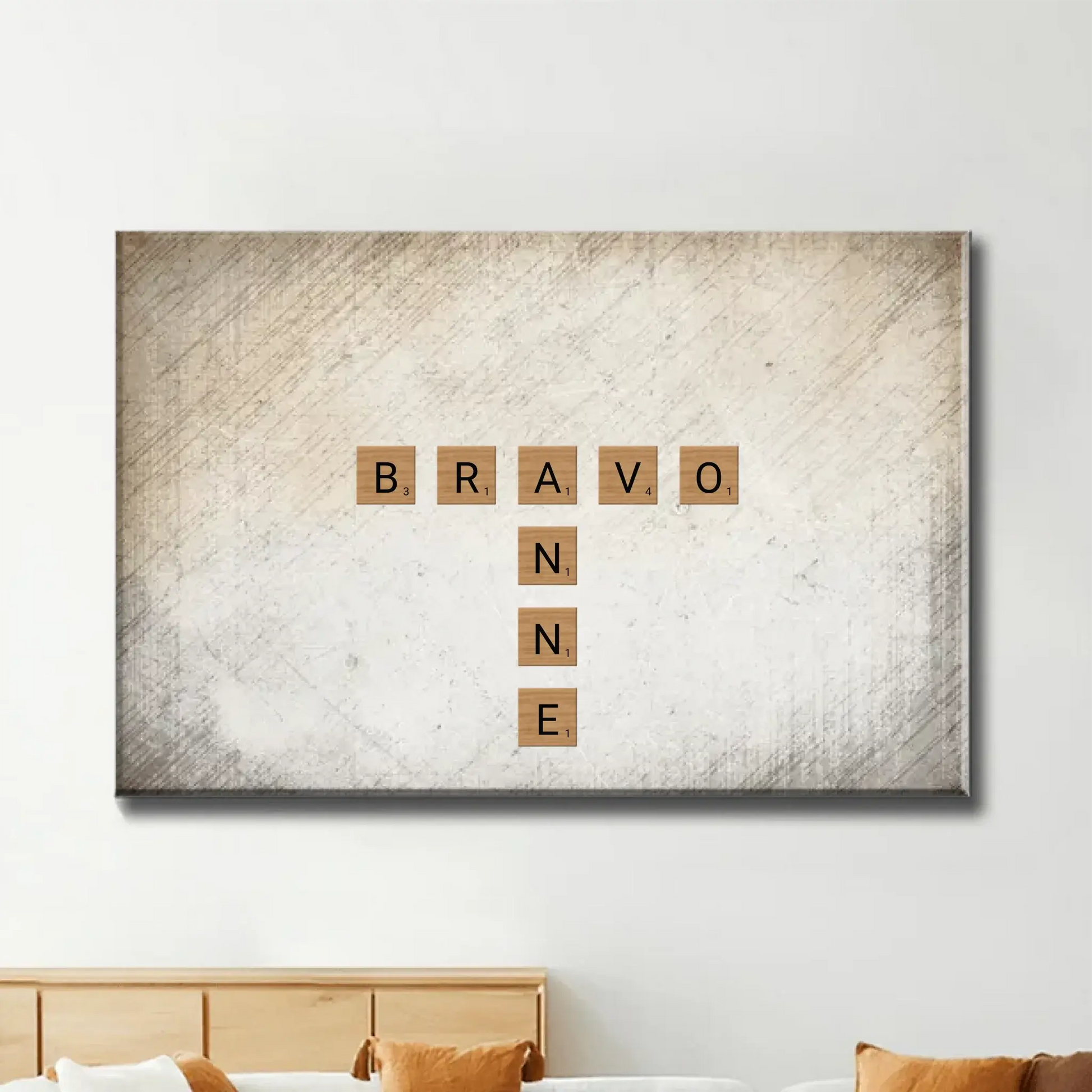 Brothers & Sisters Forever Linked Together – Personalized Crossword Puzzle Art Poster, Plaque, Keychain, or Ornament – Gift for Siblings & Family  Ezcustomize