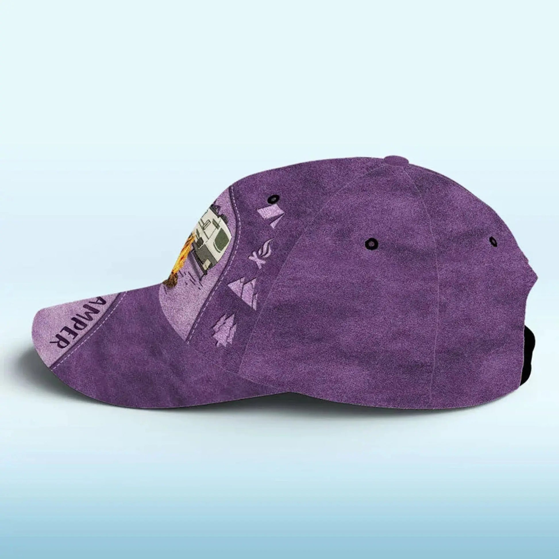 Camping Is My Therapy Hat – Personalized All Over Print Classic Cap – Custom Gift for Camping Lovers  Ezcustomize