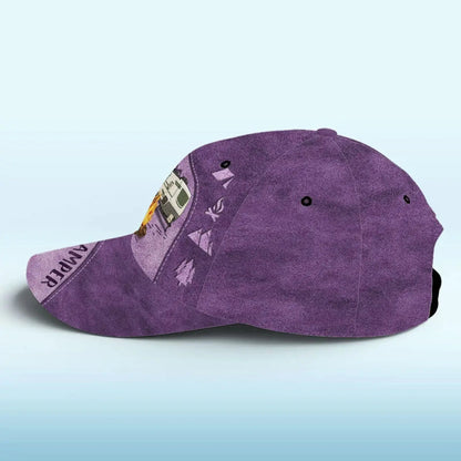 Camping Is My Therapy Hat – Personalized All Over Print Classic Cap – Custom Gift for Camping Lovers  Ezcustomize