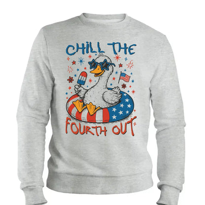 Chill The Fourth Out – Funny Patriotic Goose T-Shirt – Hilarious Independence Day Gift for Summer  Ezcustomize