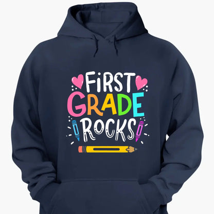 Colorful Back to School Teacher Shirt – Personalized Custom Grade T-Shirt for Kindergarten, Pre-K, 1st–5th Grade, Preschool  Ezcustomize