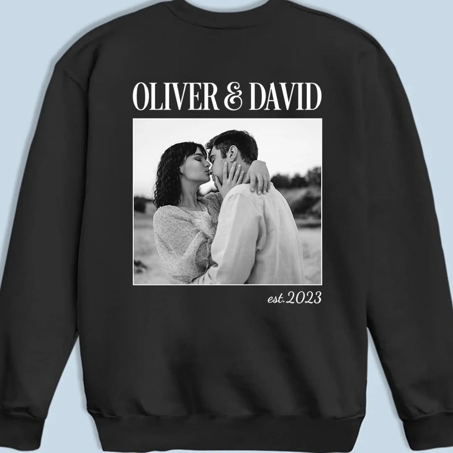 Couple Vintage Photo Shirt – Personalized Tee – Cute Anniversary & Valentine’s Day Gift for Couples  Ezcustomize