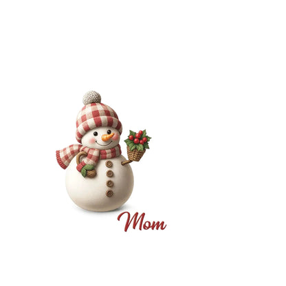 Custom Christmas Tree Decoration - Personalized Glass Ornaments - Unique Holiday Gift for Grandma/Grandpa/Mom/Dad  Ezcustomize