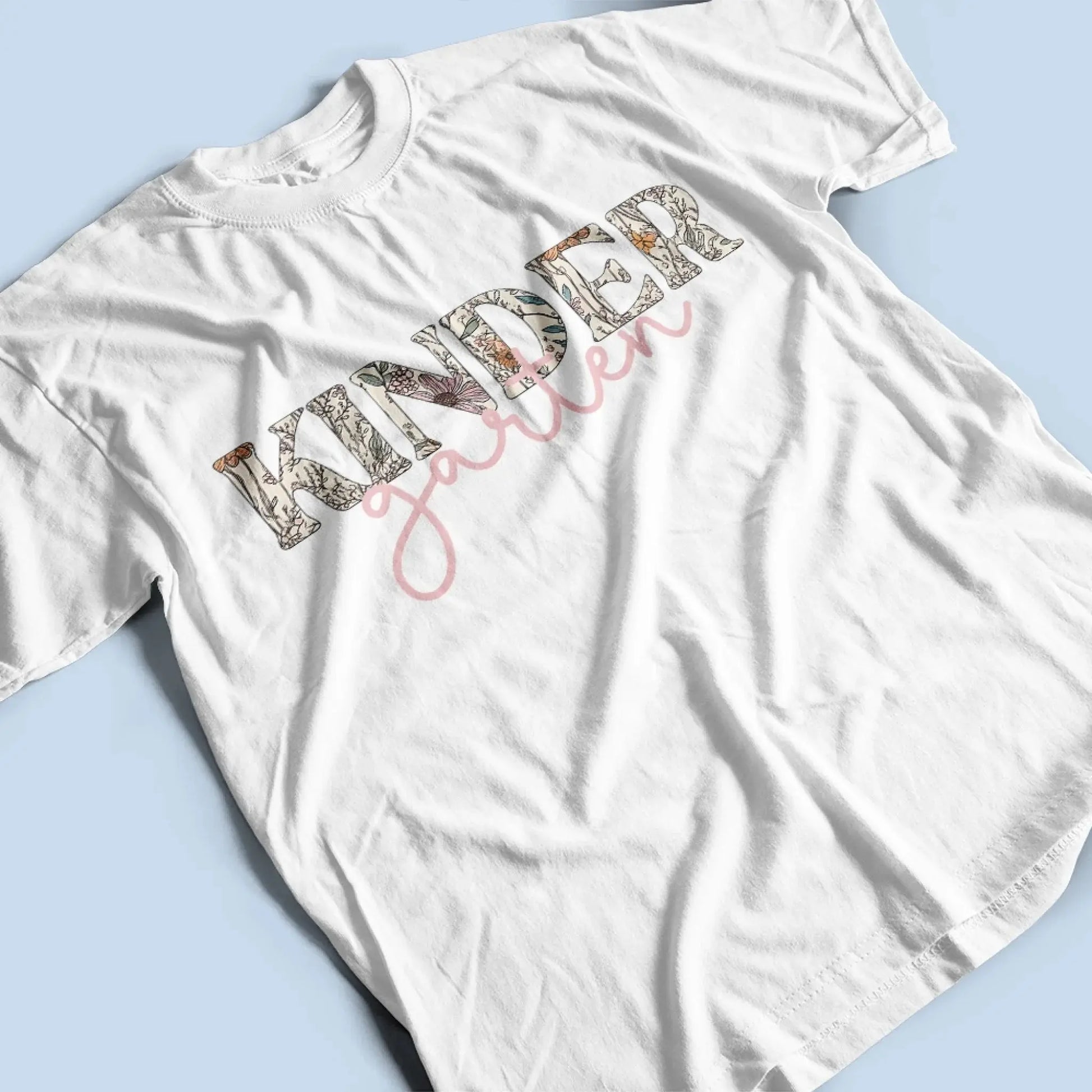 Custom Floral Teacher Shirt with Name – Personalized Back to School Shirt for Grade Level, Subject, or Teacher Name  Ezcustomize