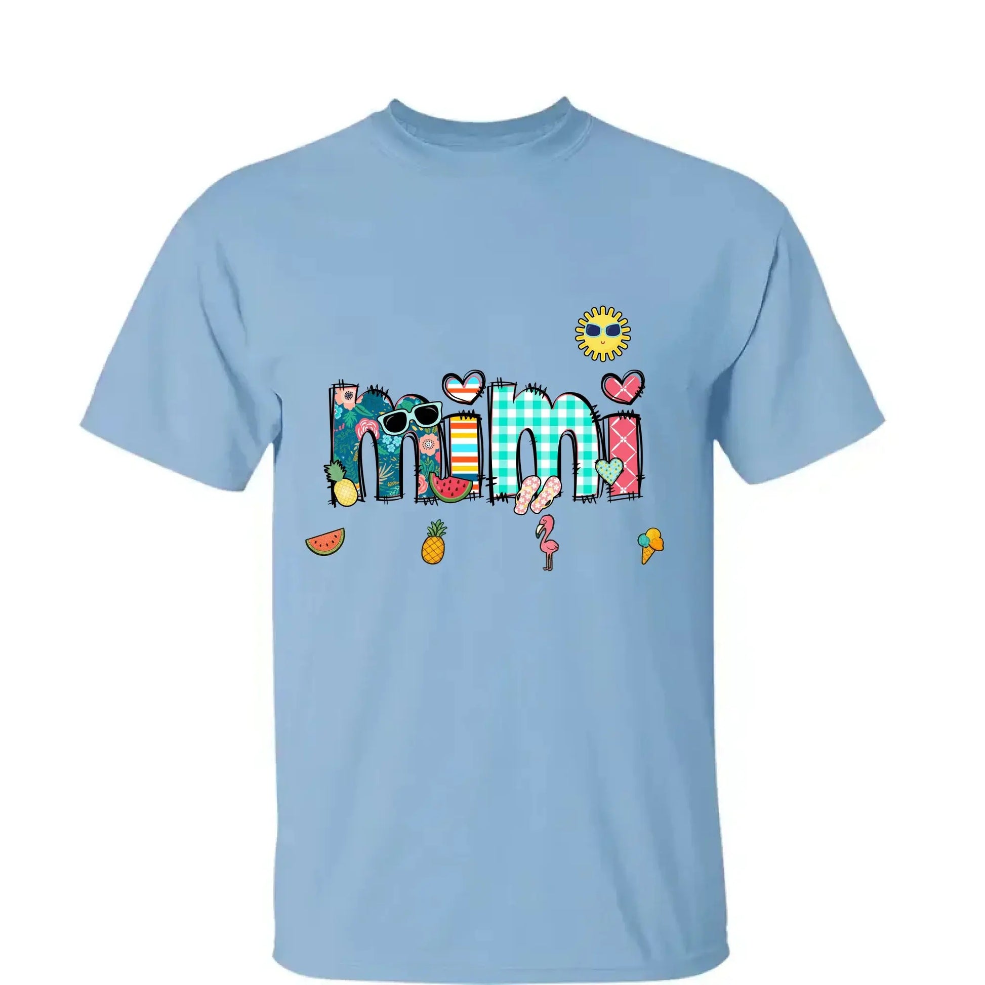 Custom Grandma & Grandkids Beach Shirt – Personalized T-Shirt for Nana, Mama, Mimi with Kids’ Names – Fun Summer or Birthday Gift  Ezcustomize