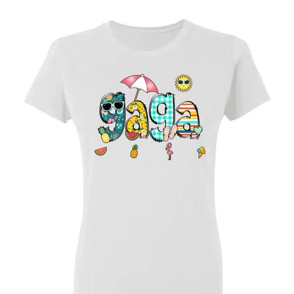 Custom Grandma & Grandkids Beach Shirt – Personalized T-Shirt for Nana, Mama, Mimi with Kids’ Names – Fun Summer or Birthday Gift  Ezcustomize
