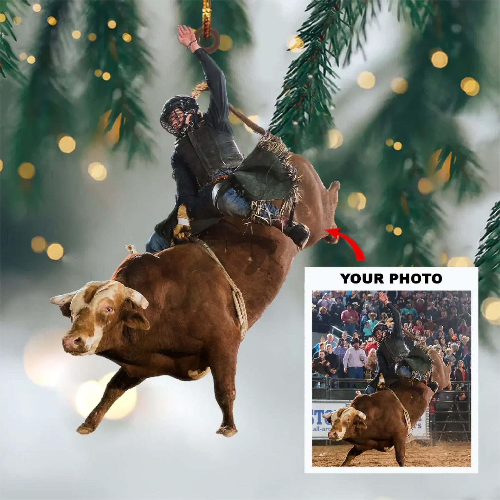 Custom Horse Photo Ornament, Personalized Equestrian Gift for Horse Lovers, Country Girl, Picture Acrylic Christmas Ornament | Horse Riding, Riders  Ezcustomize