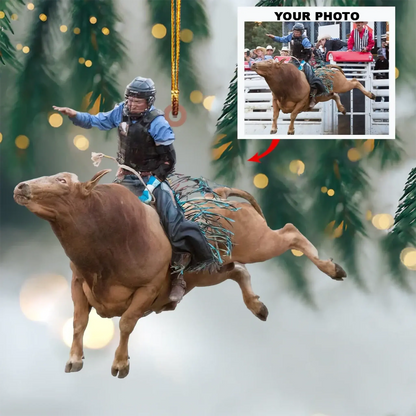Custom Horse Photo Ornament, Personalized Equestrian Gift for Horse Lovers, Country Girl, Picture Acrylic Christmas Ornament | Horse Riding, Riders  Ezcustomize