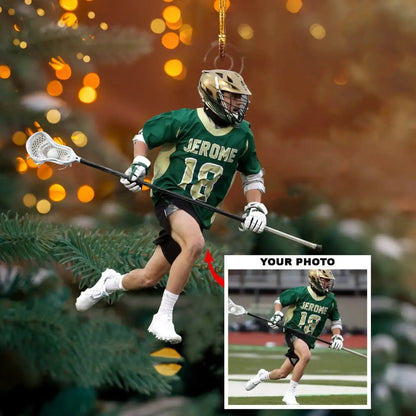 Custom Lacrosse Photo Ornament – Personalized Gift for Player or Team, Sports Keepsake with Your Picture  Ezcustomize