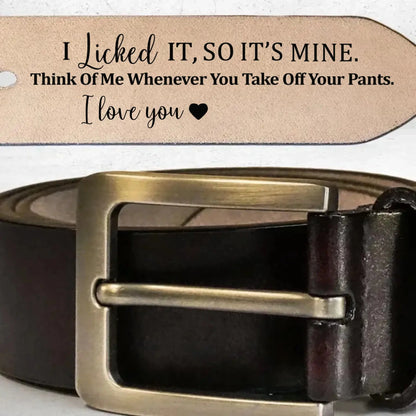 Custom Leather Belt for Husband, Engraved Men's Belt, Personalized Gift for Boyfriend  Ezcustomize