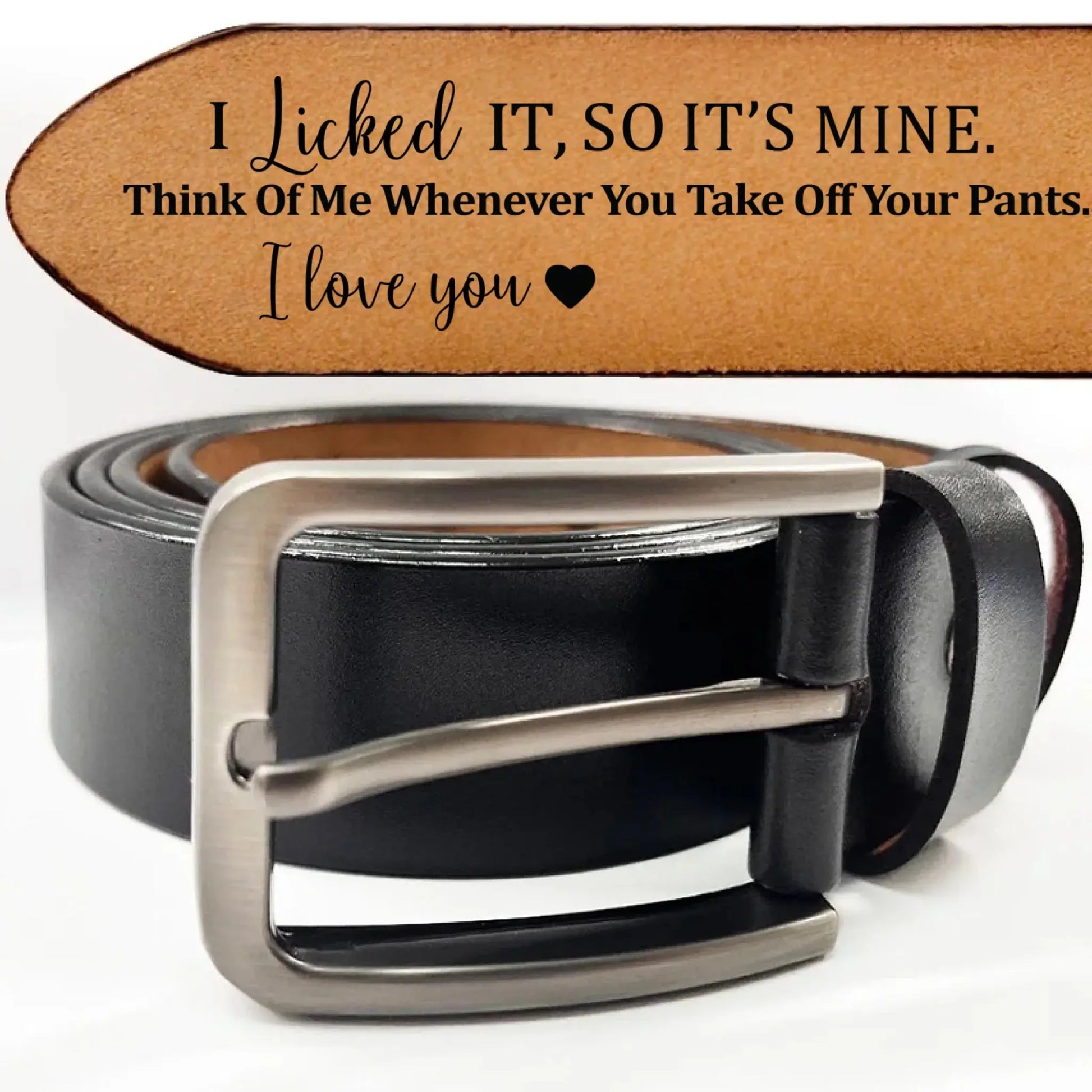 Custom Leather Belt for Husband, Engraved Men's Belt, Personalized Gift for Boyfriend  Ezcustomize