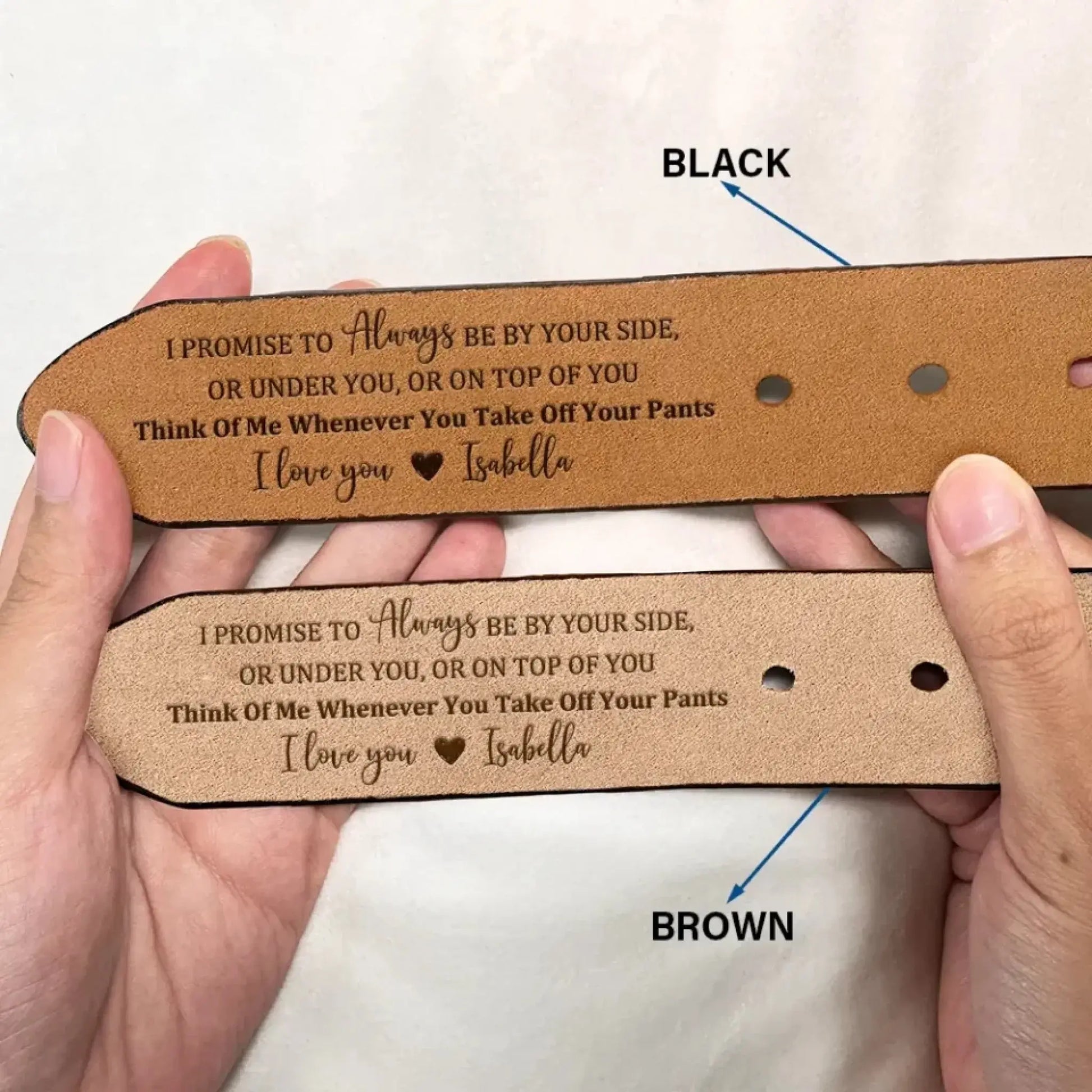 Custom Leather Belt for Husband, Engraved Men's Belt, Personalized Gift for Boyfriend  Ezcustomize