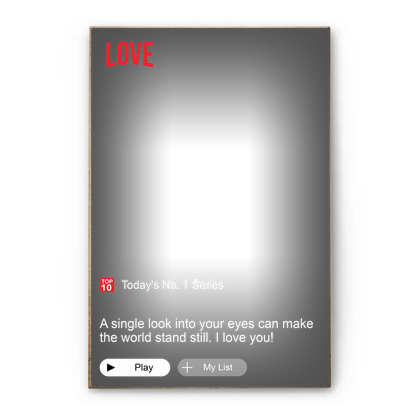 Custom Loveflix Poster – Personalized Couple Canvas Inspired by Romantic Streaming Scenes, Valentine’s Day Gift for Him or Her  Ezcustomize