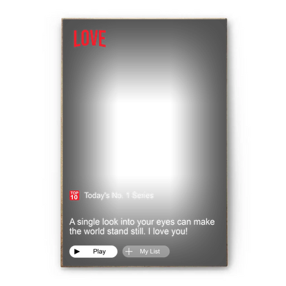 Custom Loveflix Poster – Personalized Couple Canvas Inspired by Romantic Streaming Scenes, Valentine’s Day Gift for Him or Her  Ezcustomize