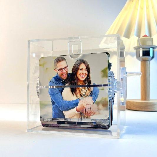 Custom Mechanical Animation Machine with Hand Motion, Photo Album, Desktop Decoration, Creative Gift.  Ezcustomize