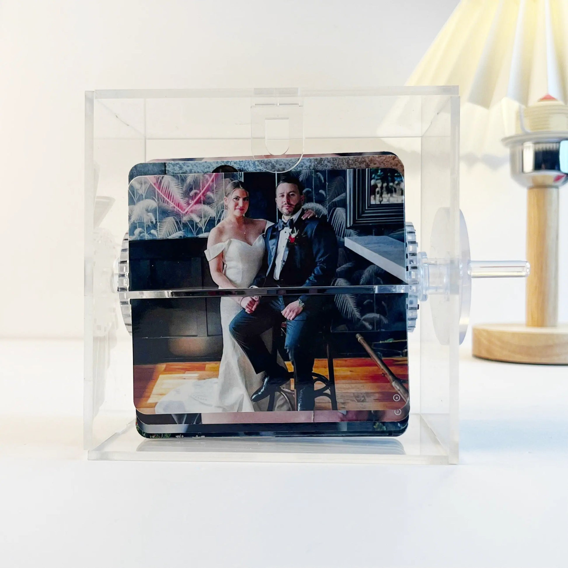 Custom Mechanical Animation Machine with Hand Motion, Photo Album, Desktop Decoration, Creative Gift.  Ezcustomize