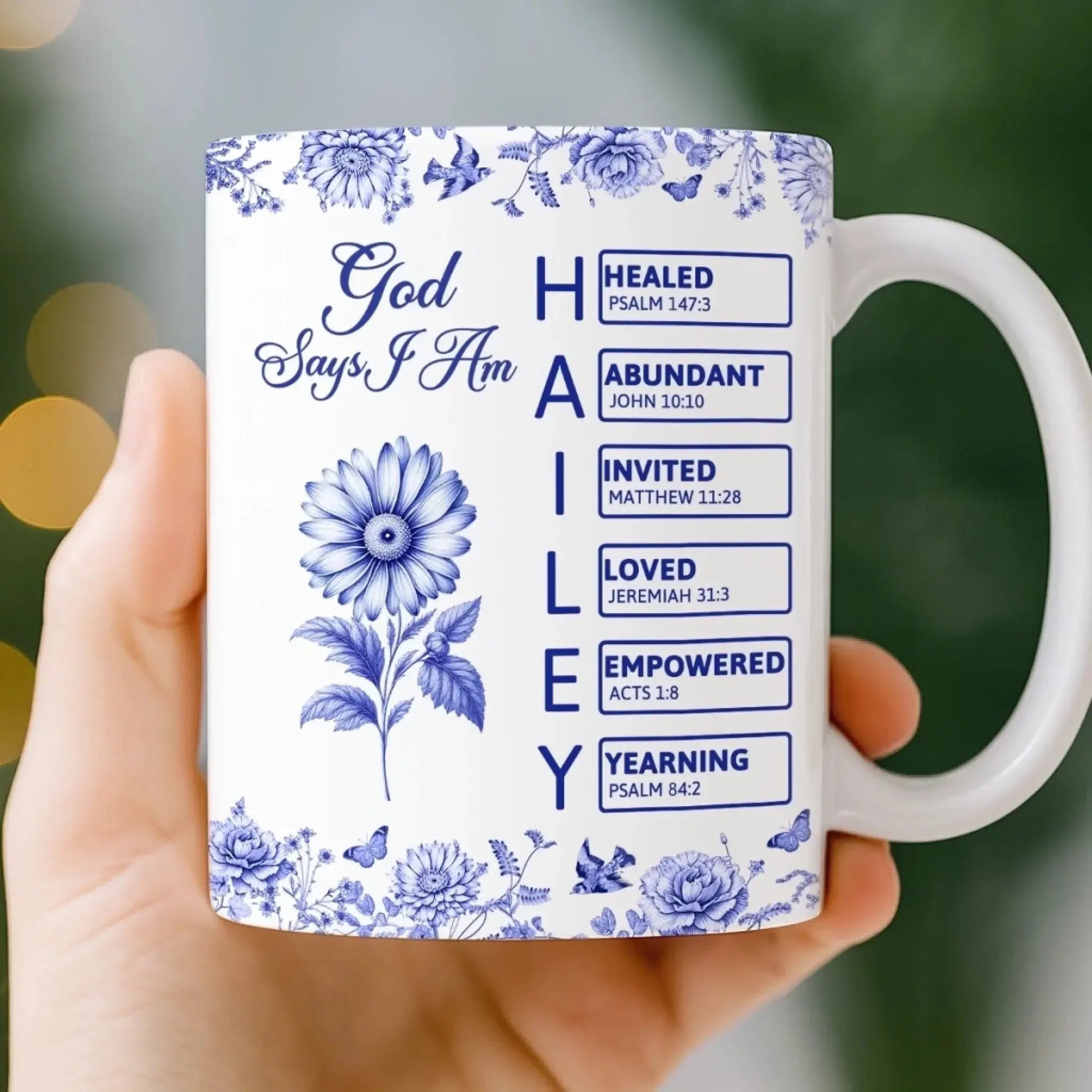 Custom Mug - Personalized Best Friend Birthday Gifts For Women, Besties, Sisters, BFF - God Says I Am Enough  Ezcustomize