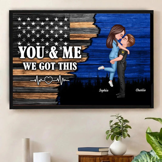 Custom Nation Flag Poster – Personalized Couple Canvas Gift for Him or Her, Patriotic Love Wall Art  Ezcustomize