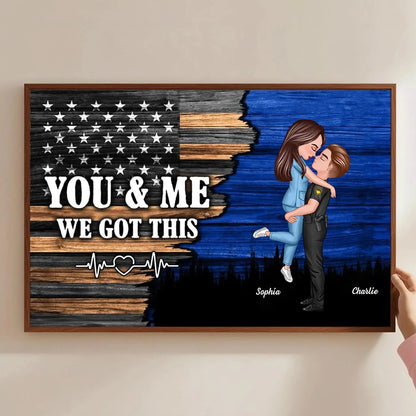 Custom Nation Flag Poster – Personalized Couple Canvas Gift for Him or Her, Patriotic Love Wall Art  Ezcustomize