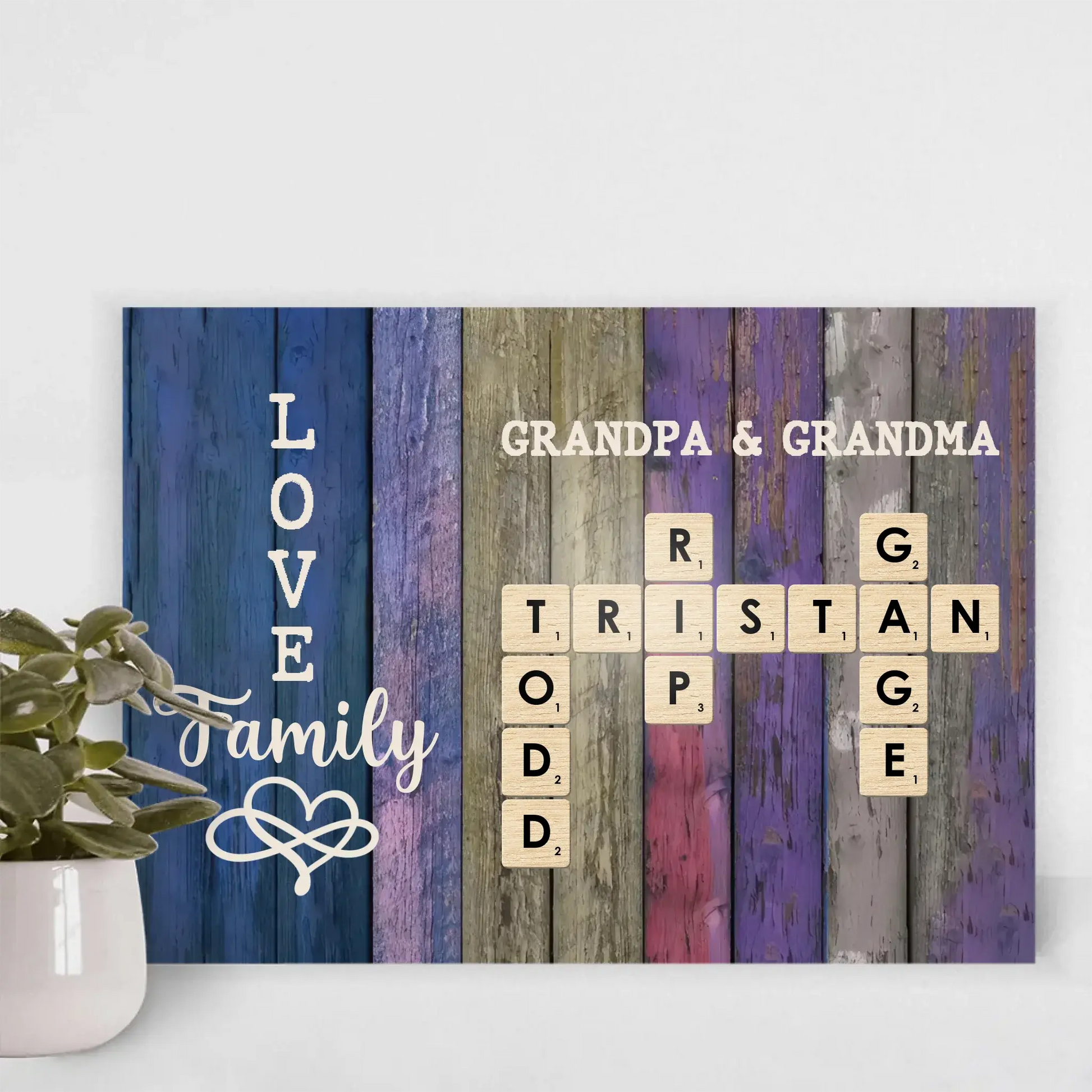Custom Order - Family Name Crossword Puzzle Art – Personalized Poster/Canvas  Ezcustomize