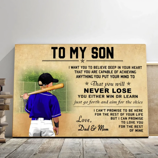 Custom Personalized Baseball Poster, Canvas with custom Name, Number, Appearance & Background, Vintage Style, Sport Gifts For Son, Baseball Poster, Baseball Room Decor, Baseball Wall Decor, Baseball Poster Ideas  Ezcustomize