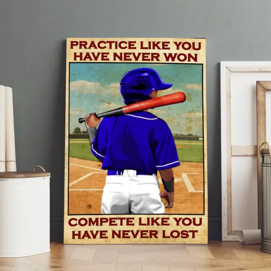 Custom Personalized Baseball Poster, Canvas with custom Name, Sport Gifts For Son, Baseball Poster, Baseball Room Decor, Baseball Wall Decor, Baseball Poster Ideas  Ezcustomize