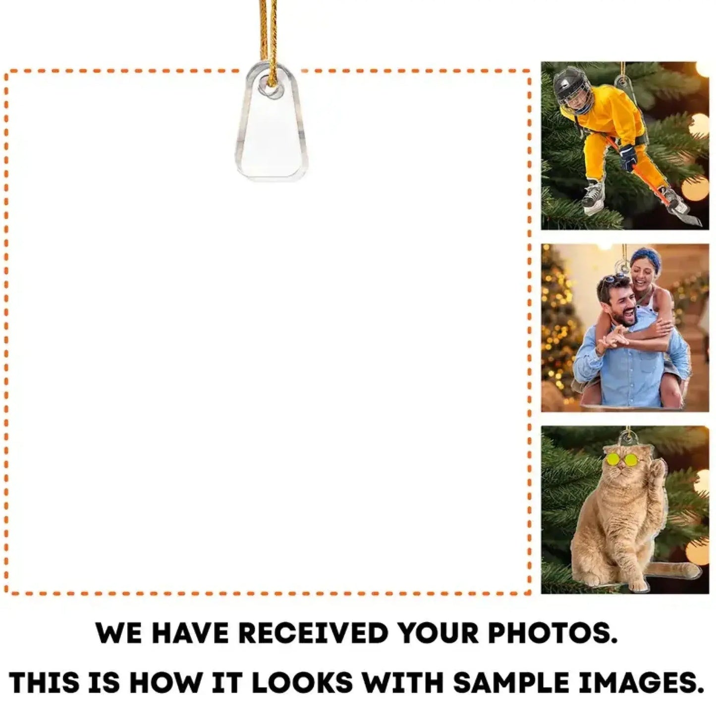 Custom Pet Photo Ornament – Personalized Acrylic Christmas Gift for Dog & Cat Lovers, Pet Memorial Keepsake for Pet Owners  Ezcustomize