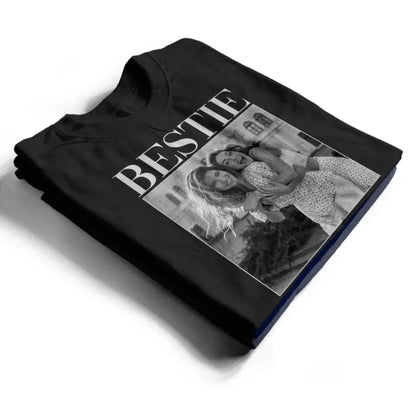 Custom Photo Bestie Vintage Style – Personalized T-Shirt Tee – Fun Birthday, Friendship & Best Friend Gift for Besties  Ezcustomize