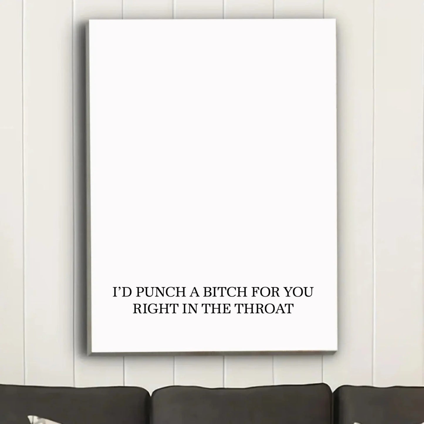 Custom Photo Besties Gray Scale Right In The Throat – Personalized Friendship Poster Wall Art Print – Unique Birthday & Thank You Gift for Best Friends  Ezcustomize