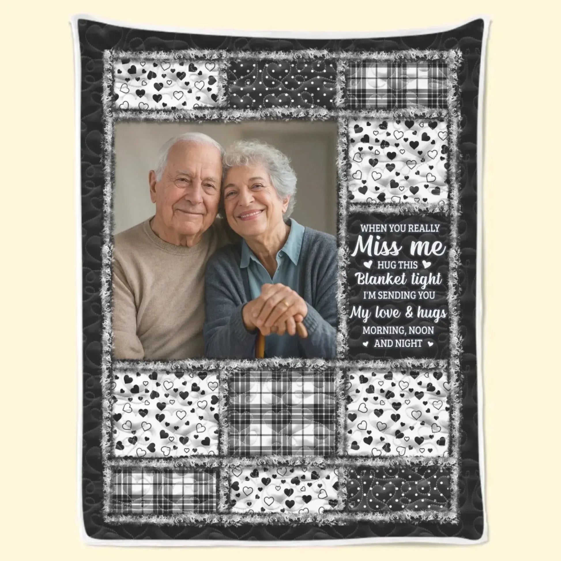 Custom Photo Blanket - Personalized Christmas Memorial Sympathy Gifts For Loss Of Mom, Dad - The Light of Your Love Guides Me  Ezcustomize