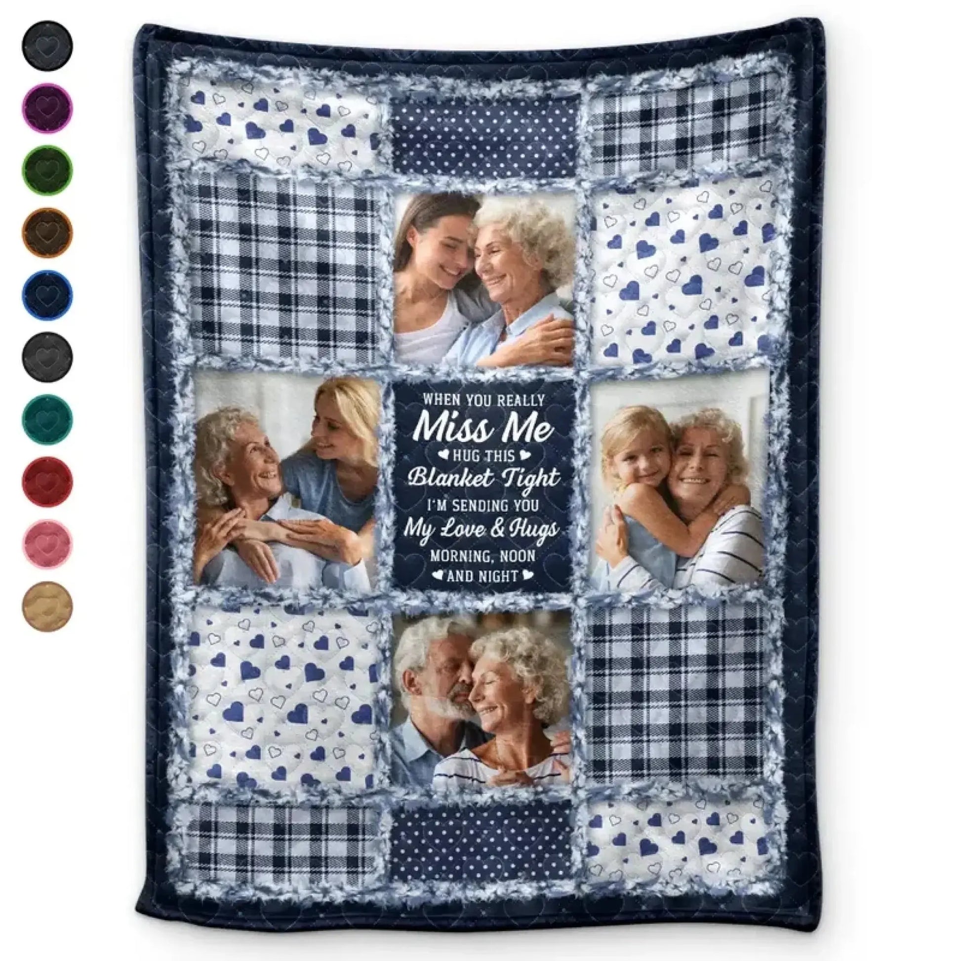 Custom Photo Blanket – Personalized Fleece & Sherpa Blanket with Pictures, Meaningful Gift for Couples & Family  Ezcustomize