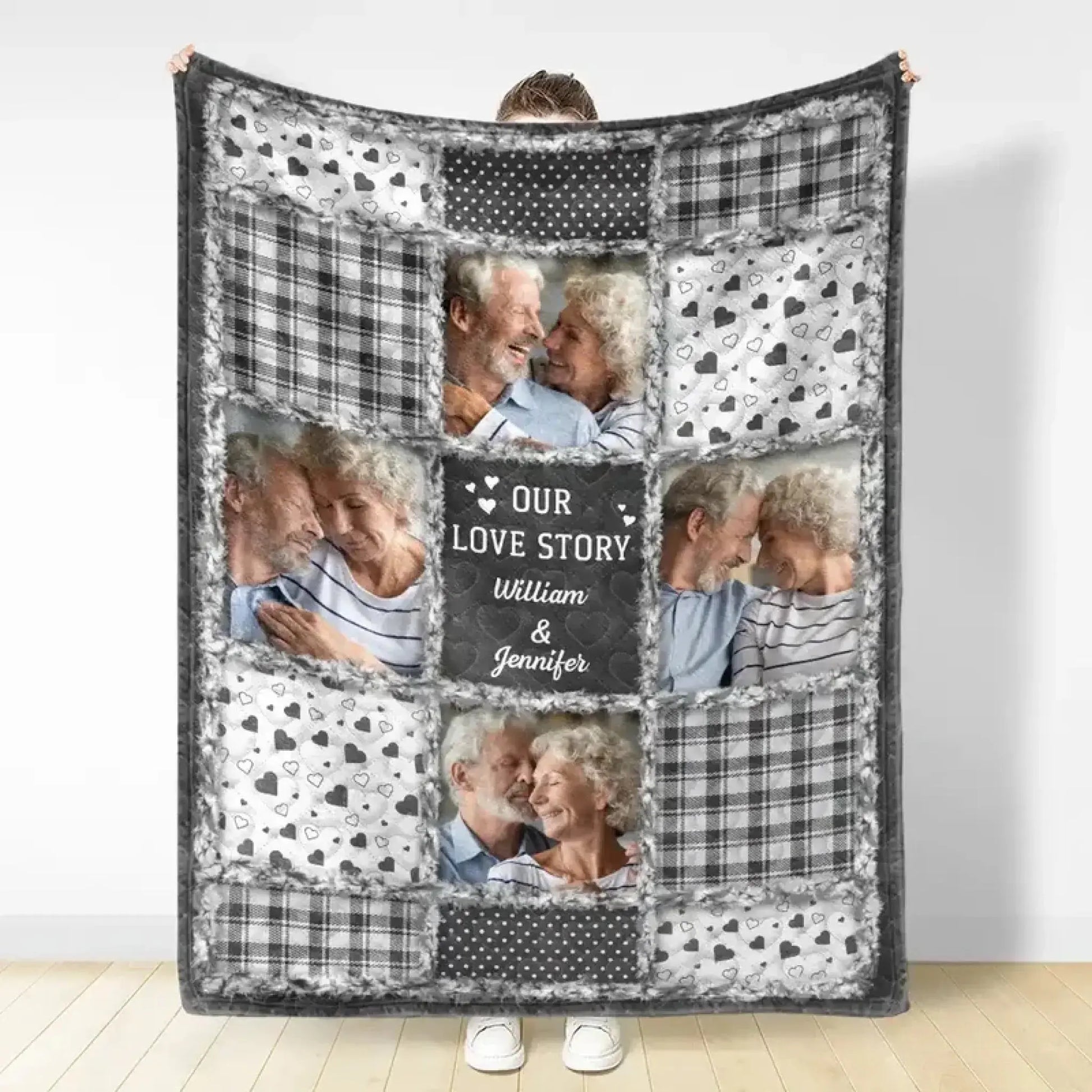 Custom Photo Blanket – Personalized Fleece & Sherpa Blanket with Pictures, Meaningful Gift for Couples & Family  Ezcustomize