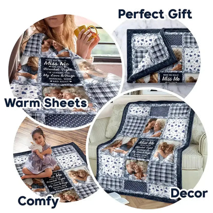 Custom Photo Blanket – Personalized Fleece & Sherpa Blanket with Pictures, Meaningful Gift for Couples & Family  Ezcustomize